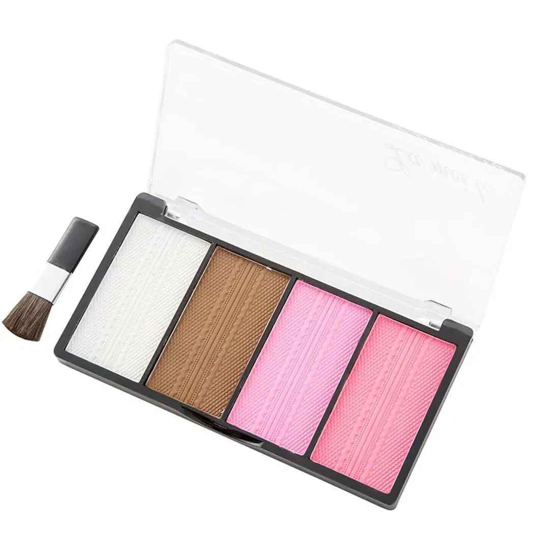 

Illuminating Matte lasting Palette Makeup Lasting Highlighter Types Skin Long Long Powder Brightener 16g All Face Brush