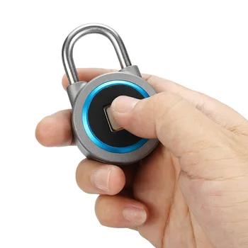

Fingerprint Smart Keyless Lock Waterproof APP Button Password Unlock Anti-Theft Padlock Door Lock for Android iOS System