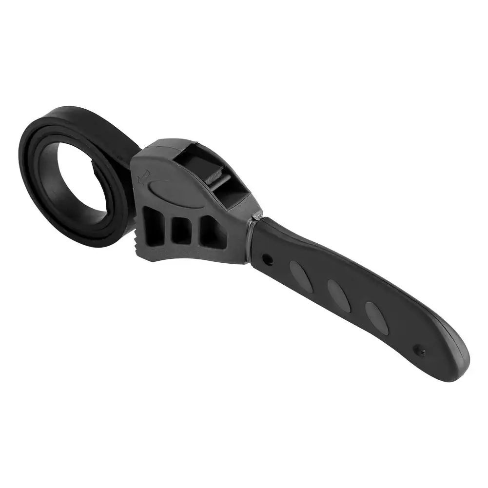 

500mm Non-slip Rubber Strap Wrench Jar Lids Tighten Loosen Plumbing Tool Universal Oil Filter Spanner Tool