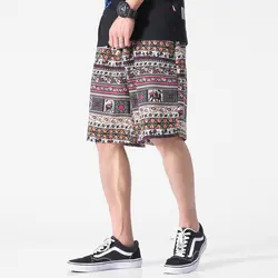 2019 модные брендовые мужские шорты 2019 летние мужские дышащие рыбы с цветочным принтом повседневные мужские шорты Бермуды короткие бермуды