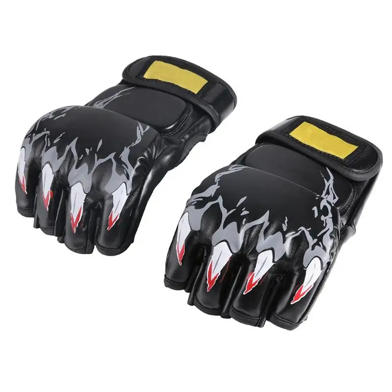 

Fighting Boxing Gloves Sports PU Mateial Breathable Training Punching Boxing Sparring Gloves Fitness Sports Half Finger Gloves