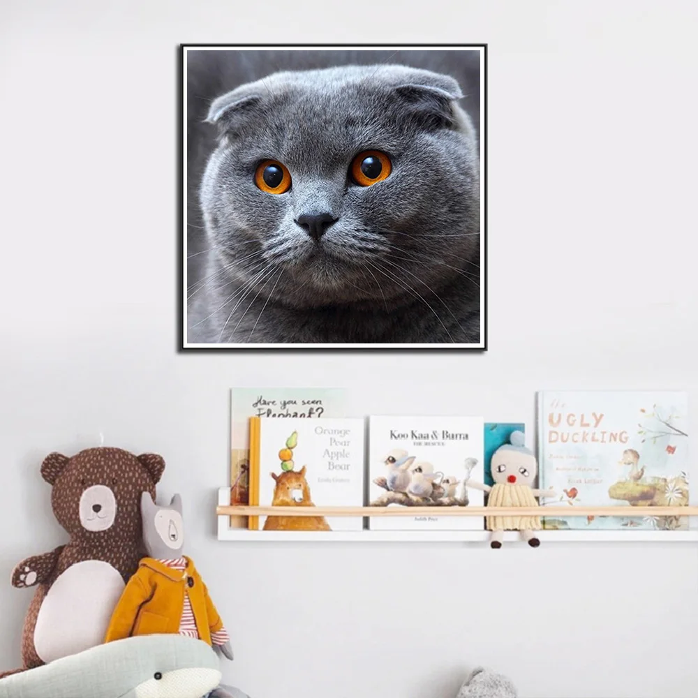 

1PC Non-Woven Animal Oil Painting By Numbers On Canvas Posters On The Wall Picture By Numbers Wall Art Home Decoration