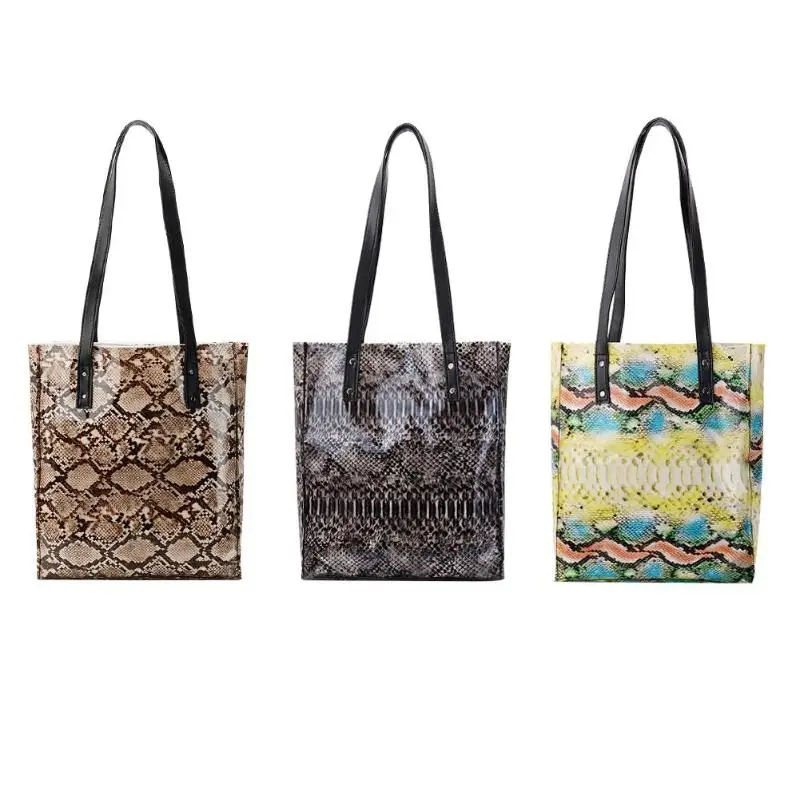 

Summer PVC Shopping Handbag Fashion Women Shoulder Bags Messenger Totes