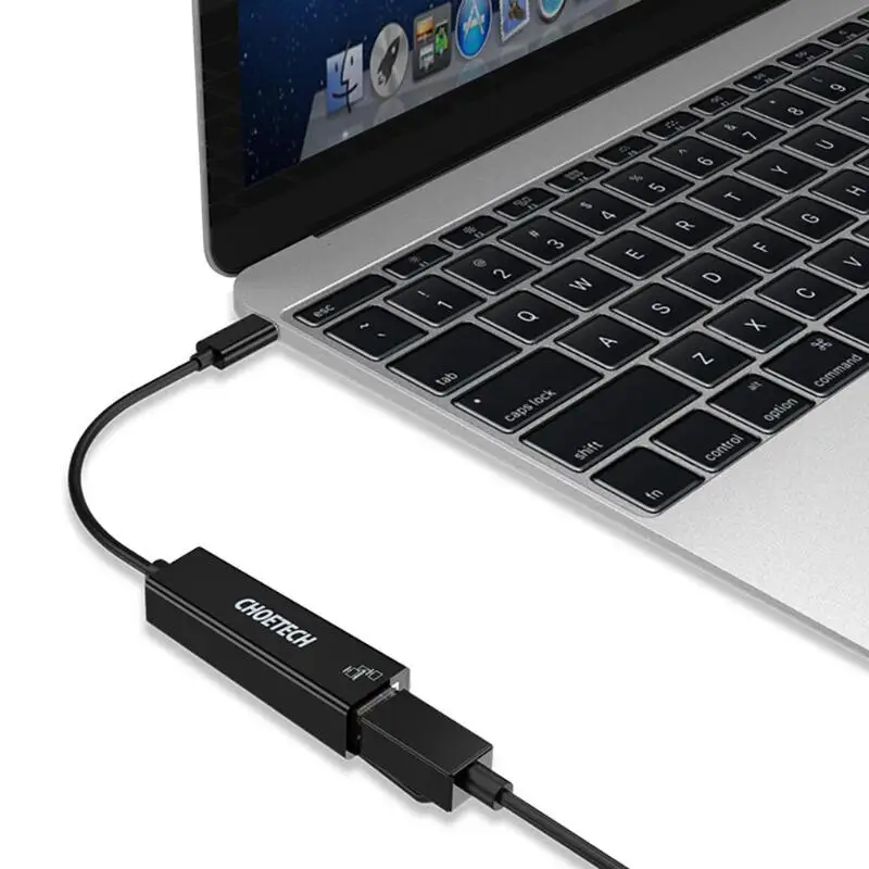 Choetech Тип usb C RJ45 сетевой адаптер 10 м/100 м/1000 Мбит/с Gigabit Ethernet карты для MacBook с