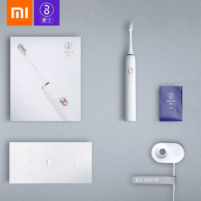 Xiaomi Mijia sonic электрическая зубная щетка Soocas X3 обновленная Водонепроницаемая ультра звуковая автоматическая зубная щетка Usb перезаряжаемая