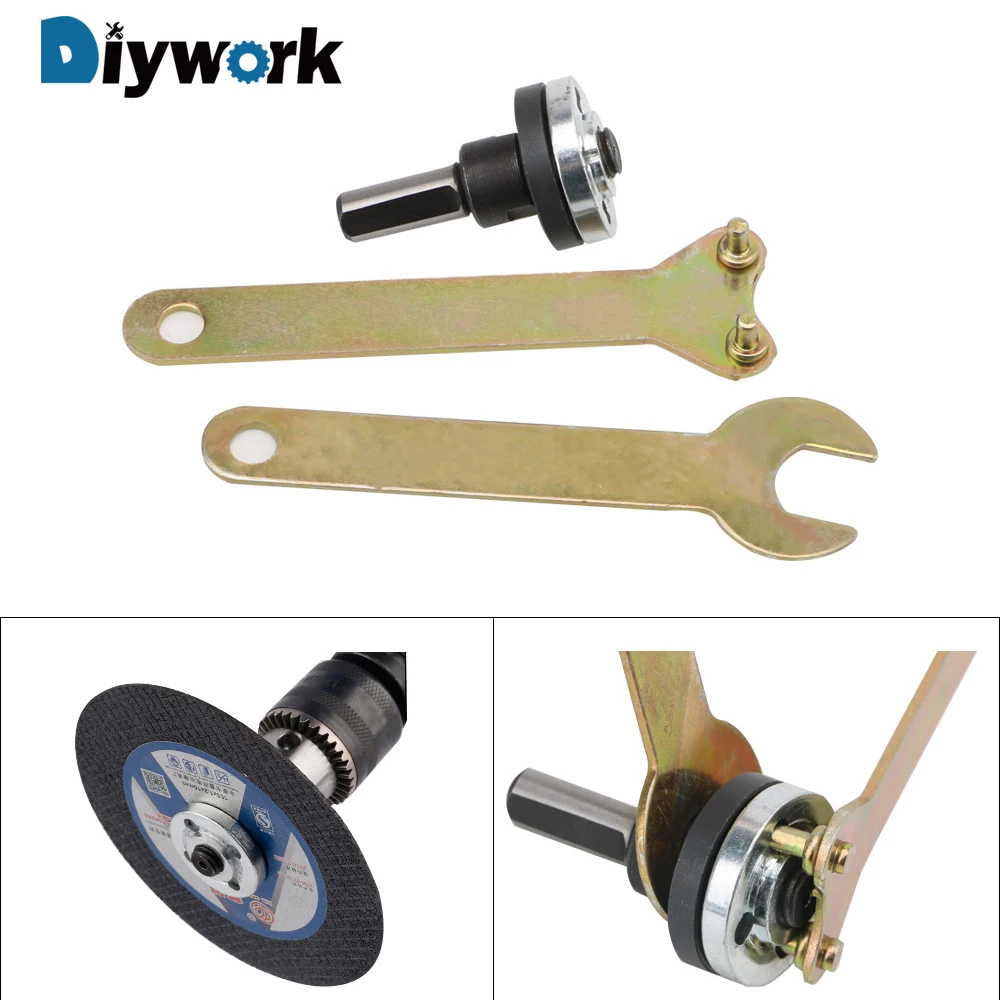 DIYWORK 1 комплект 10 мм шатун для резки диска полировки колеса электрическая дрель преобразования угловая шлифовальная машина