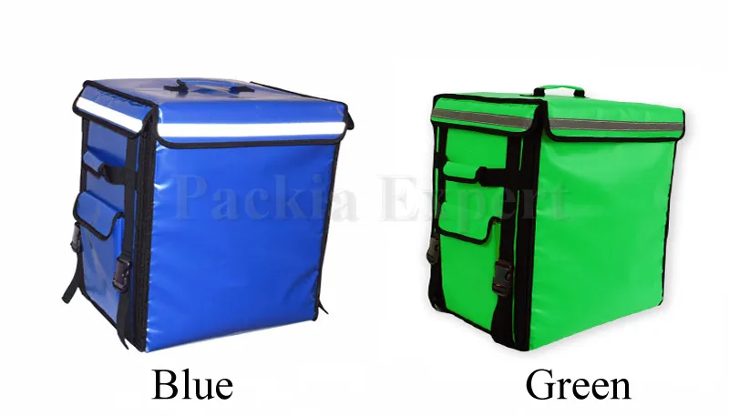 

BGAM 5pcs 58L 43*35*53cm Blue color with LOGO Food carrier Backpack insulation bag, food package delivery pizza bag PEHS433553