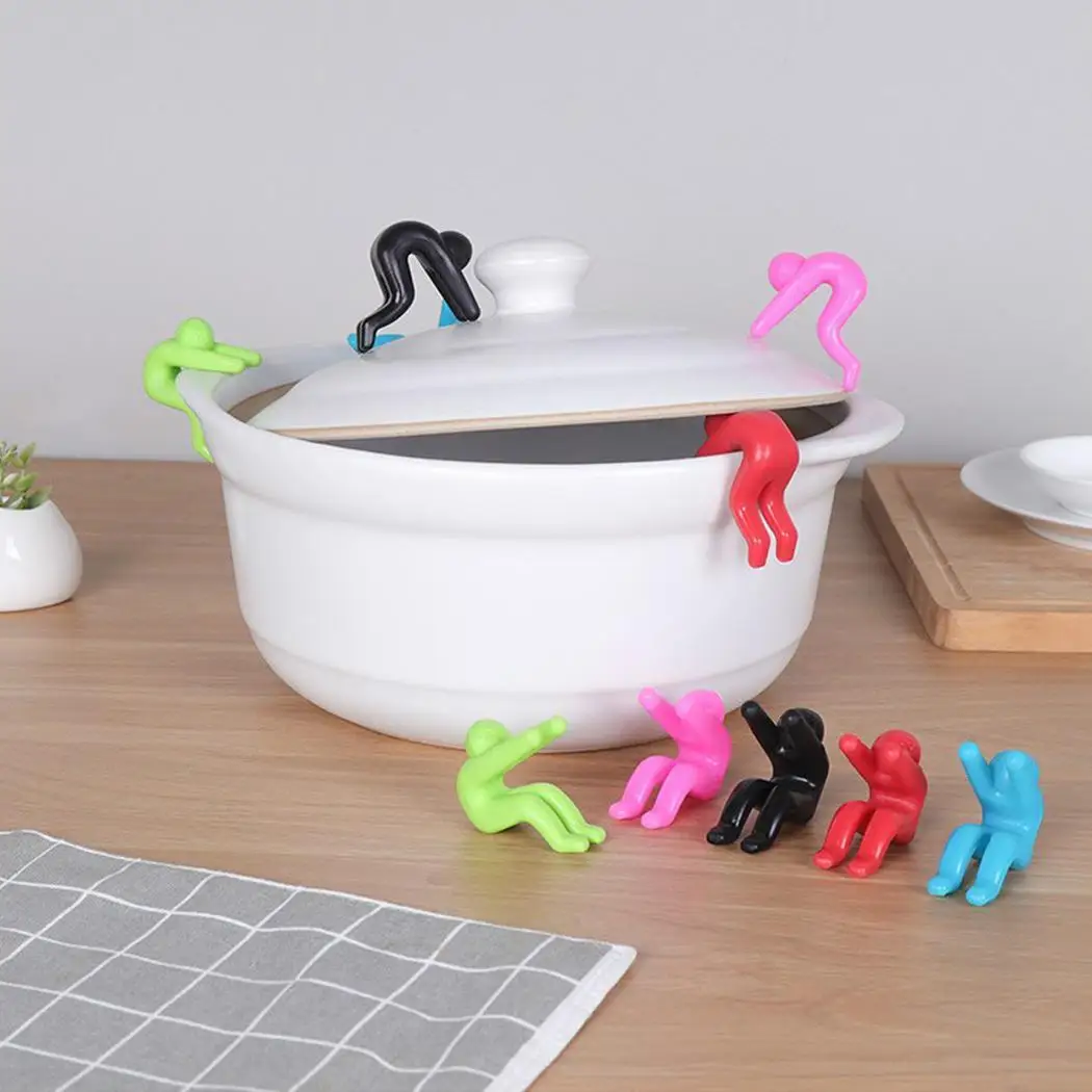 

Silicone Anti Overflow Holder Preventing Lid Up With Pot Soup Kitchen Gadget Multi-function 30g Spoon Rest Pot Holder Home Tool