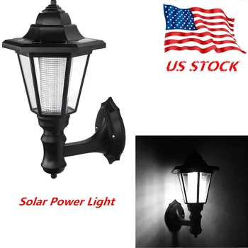

Outdoor Waterproof LED Solar Lamp Wall Light Motion Sensor Night AUTO NO/OFF Hexagonal Porch Lights for Garden Balcony