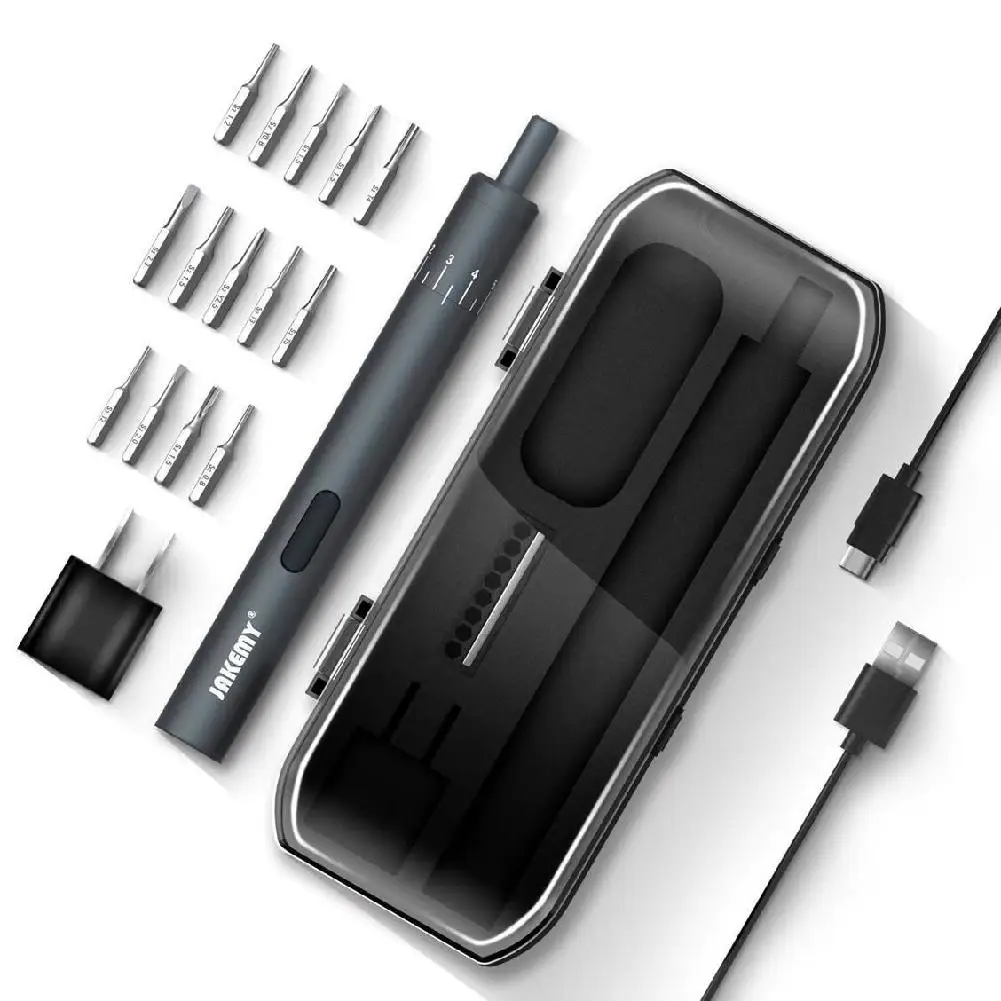 

Adeeing Mini Rechargeable Cordless Power Electric Screwdriver Set with 800mAh Lithium Battery US Plug