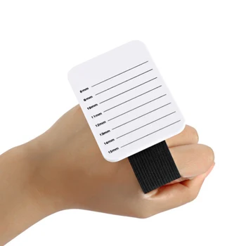 

GLAMLASH acrylic eyelash extension organizer Pallet false lash stand Tile Palette eyelash Adhesive Glue Ceramic Holder with Belt