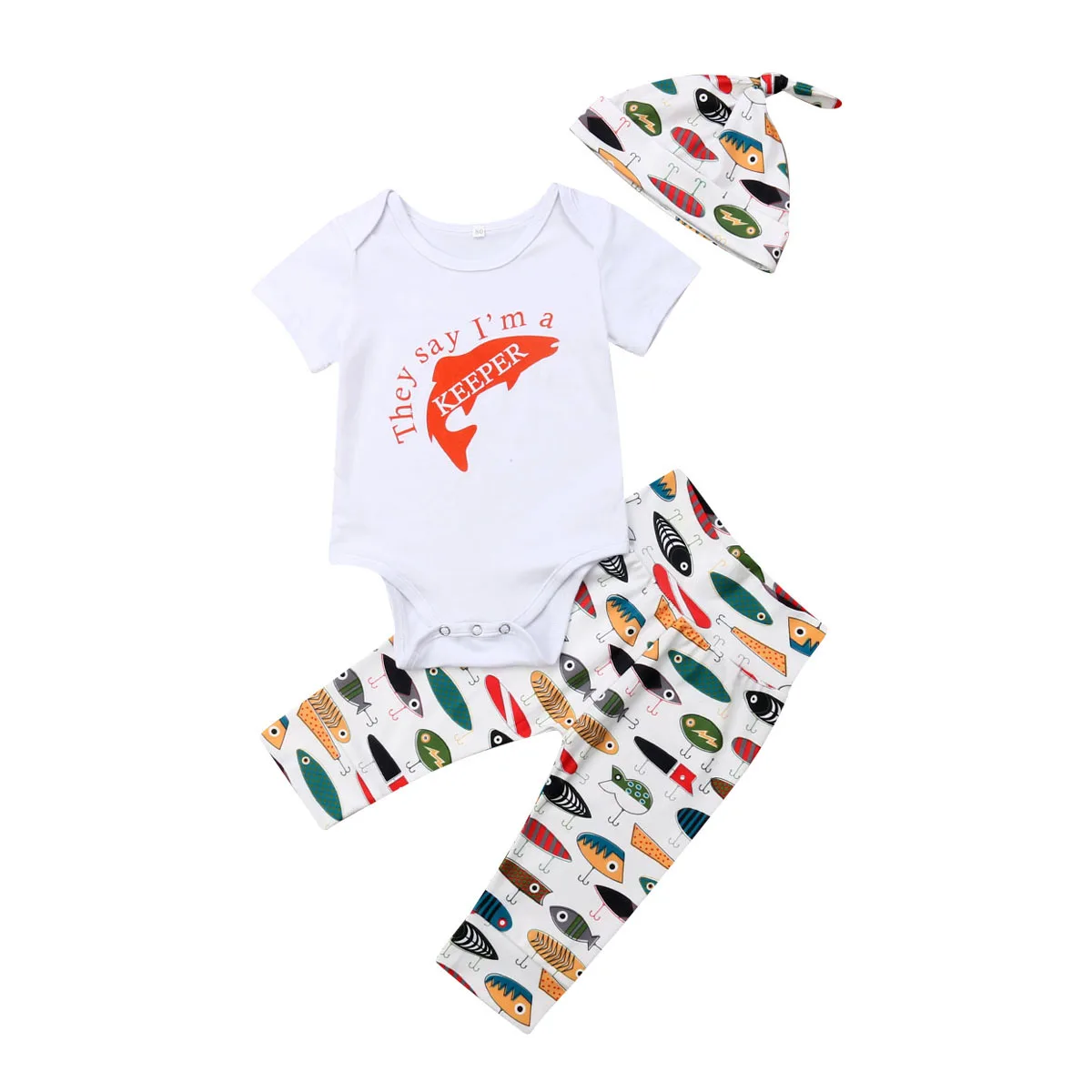 

Pudcoco 2019 Summer Newborn Baby Boy Cotton Short Sleeves Outfits Letter Romper Tops+Long Pants+Hat Clothes Set