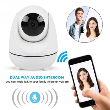 

HD 1080P Wifi Auto Tracking PTZ Camera IP LED Night Vision Alarm Anti-theft Motion Remote Control Monitor Camera