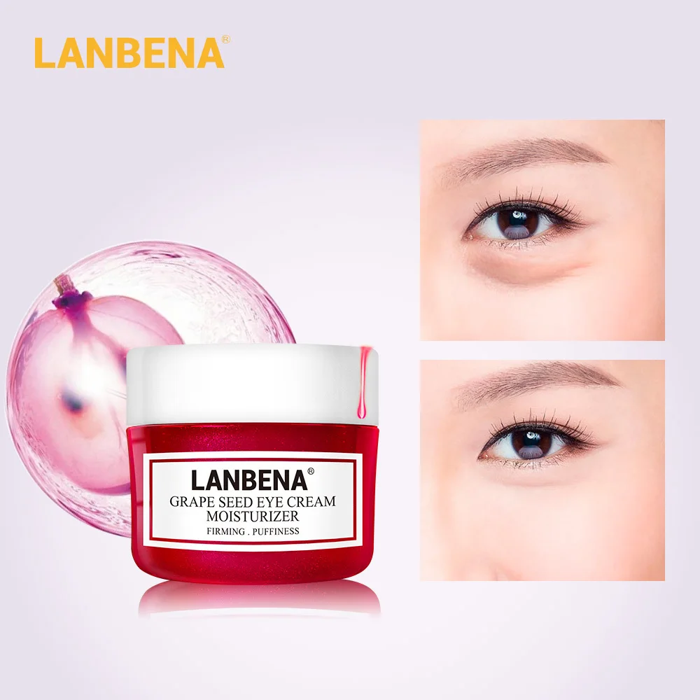 Lanbena Grape Seed Eye Cream Fading Fine Lines Dark Circle Removing Puffiness Nourishing Moisturizing Firming Anti-aging 20g |