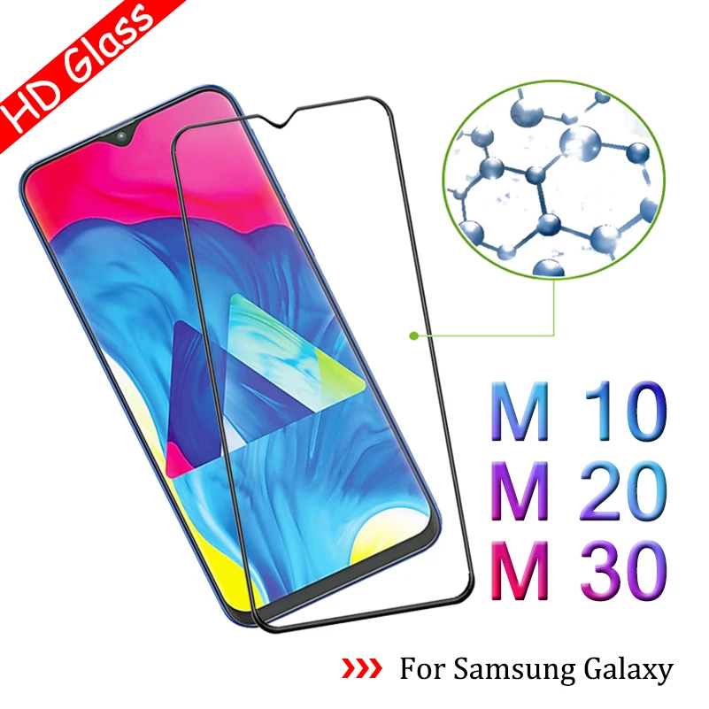 

9D Screen Protector on the For Samsung Galaxy M20 M10 M30 Tempered Glass Film Cover On The For Galax M 10 20 30 Protective Glass
