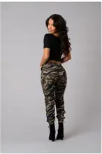Women Casual Pants Women Sports Long Pencil Camouflage pants Elastic High Waist Slim Fit Casual Trousers new print women golf pants lady long trousers with fleece autumn sports pants for korean style slim elastic pants xs xxl winter