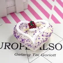 Милый детский торт в виде сердца из мультфильма, мягкий, 1 х медленно восстанавливающийся стресс, антистрессовые игрушки> 3 года, подарок, 0,022 кг