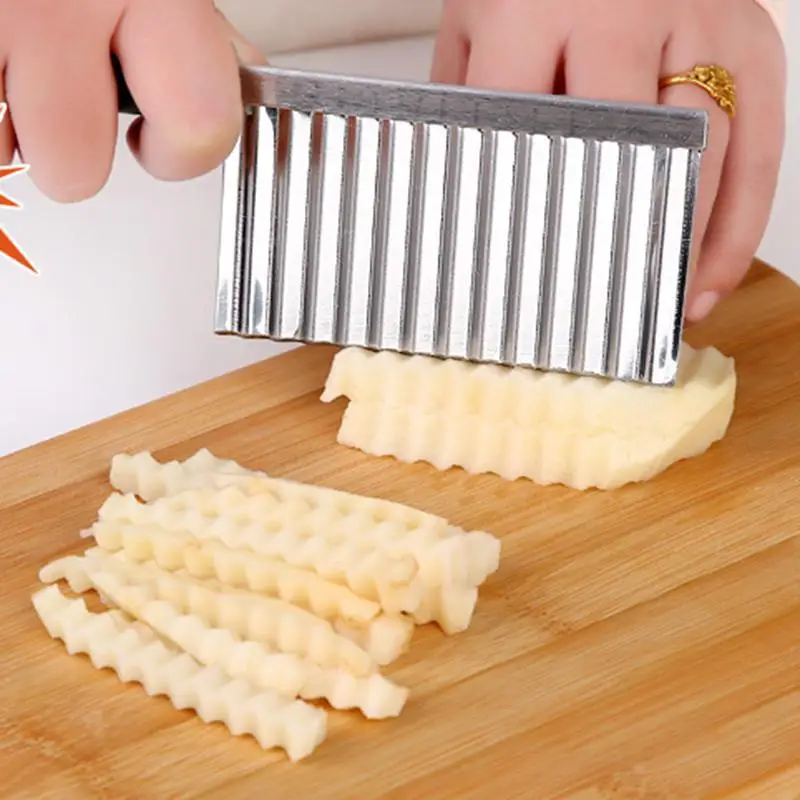 Vegetable Corrugated Slicers French Style Wave Knife Crinkle Cutter Wax ...