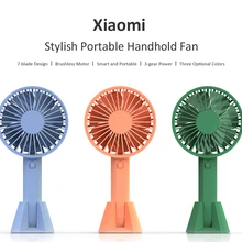 Портативный вентилятор Xiaomi Mijia Vh с перезаряжаемой встроенной батареей, usb-порт, удобный мини-вентилятор для умного дома
