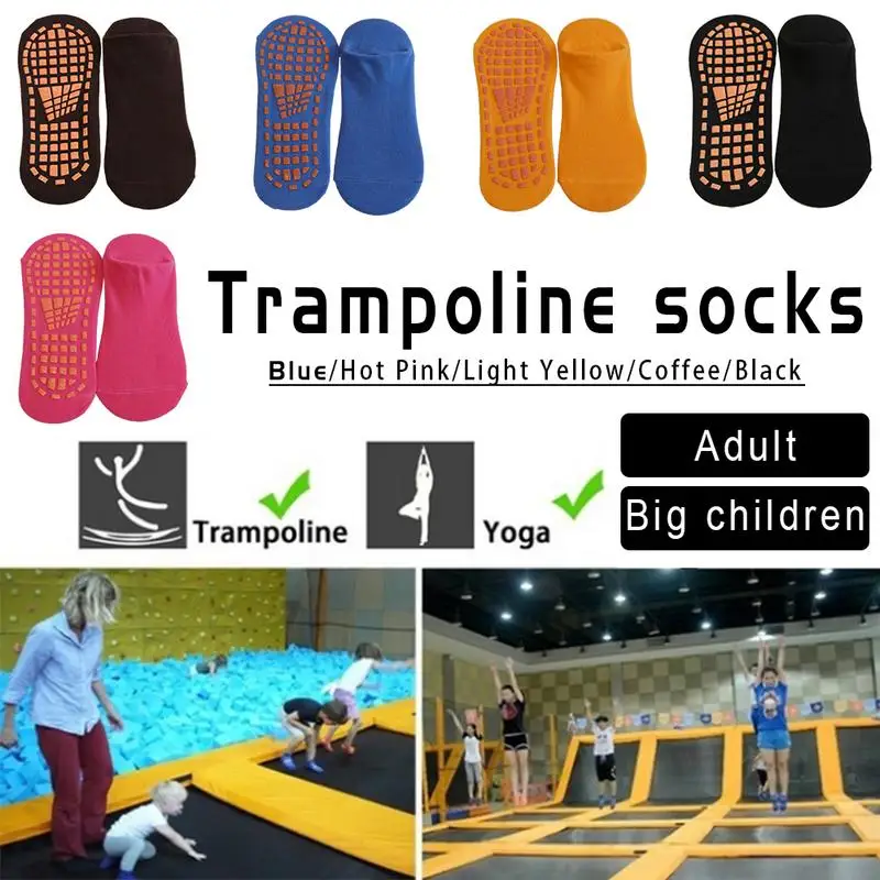 Promotion Sport Socks Anti-slip Cushioning Bandage Pilates Ballet Good Grip For Child Men And Women Cotton Sock Trampoline Socks