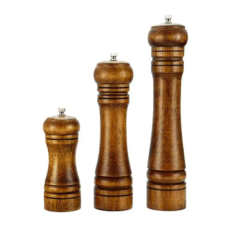 

Strong Ceramic Core Solid Wood Manual Grinder Salt Pepper Mill Spice Bottle