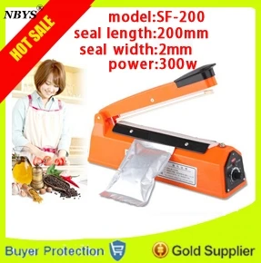 

Free shipping high quality impulse sealer,manual impulse sealing machine ,aluminum plastic bag Heat Sealer 200mm Electric SF-200