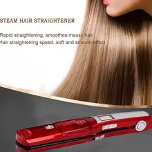 Паровая выпрямитель для волос KeMei бренд Паровая расческа выпрямители автоматический прямая кисть для волос паровой утюг электрический Cerami