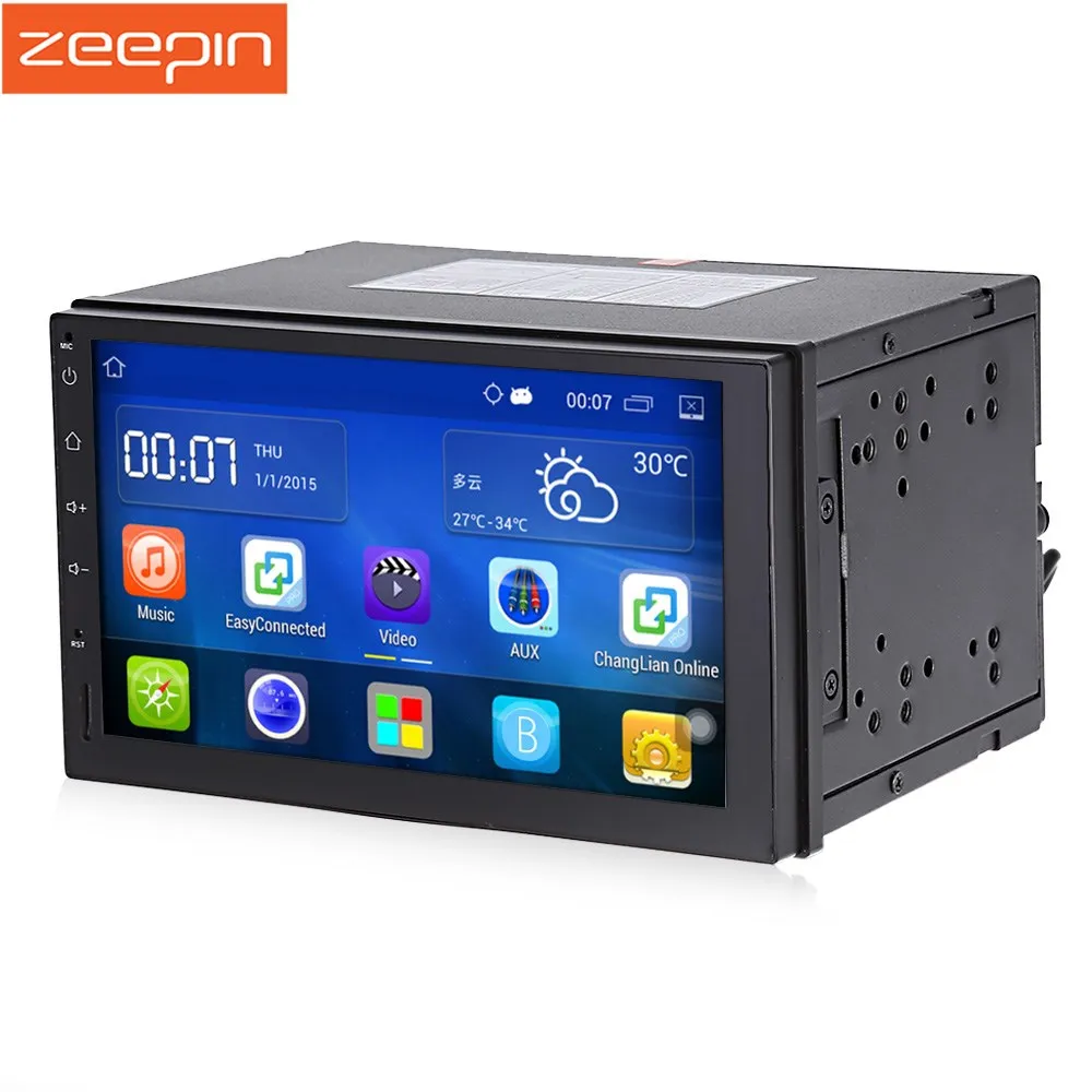 

Zeeepin Android 5.1 2 Din Car Radio Stereo 7 Inch Touch Screen Car DVD Player GPS Navigation Bluetooth SD Steering Wheel Control