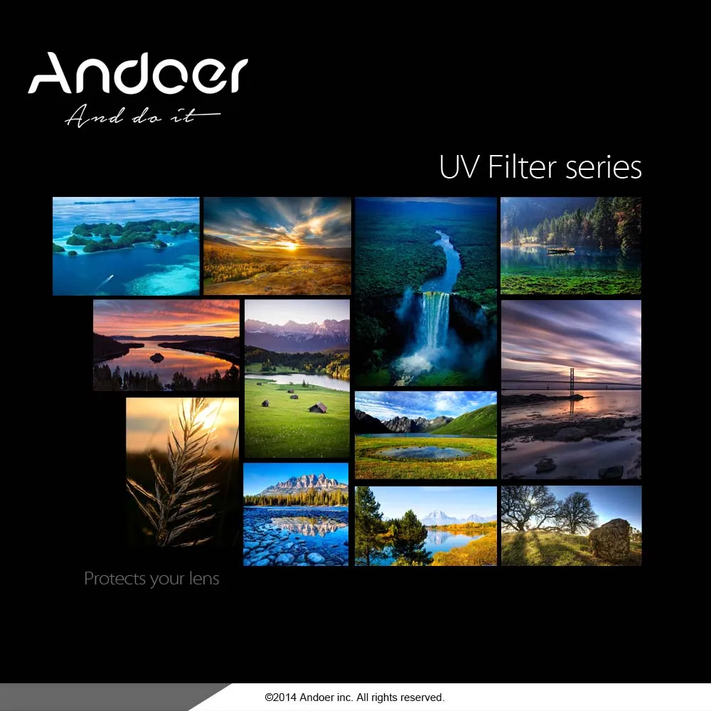 Andoer DSLR камера 49 мм УФ ультрафиолетовый фильтр для Canon Nikon объектив