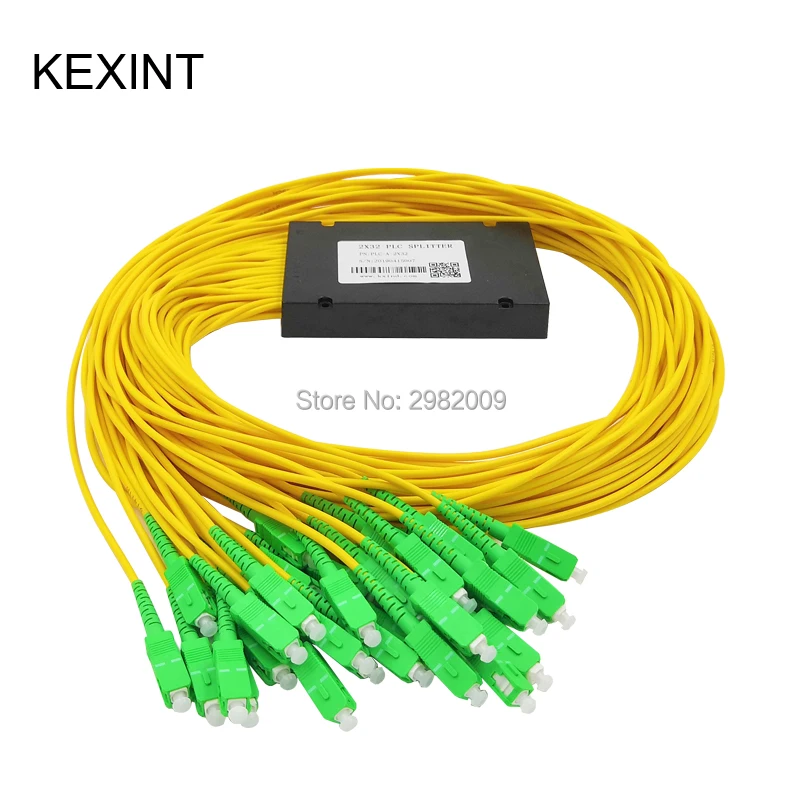 

2×32 ABS Box Fiber Optic PLC Splitter 3.0 mm G657A1 SC/APC 17.2 dB G657A1 10pieces