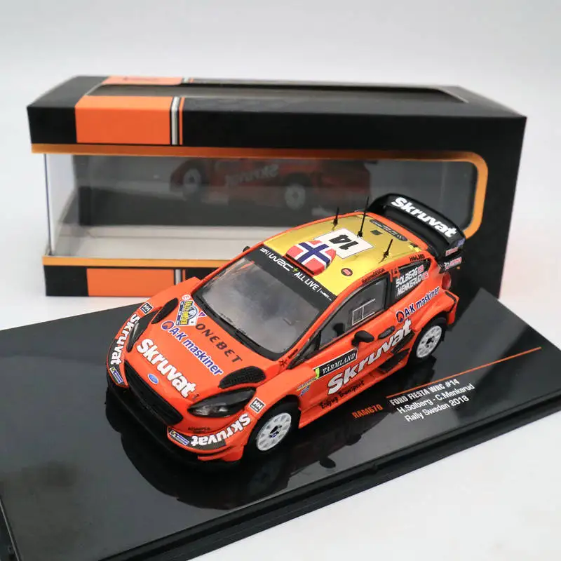 IXO 1:43 Ford Fiesta WRC#14 ралли Швеции RAM670 Ограниченная серия Коллекция игрушек модели автомобилей