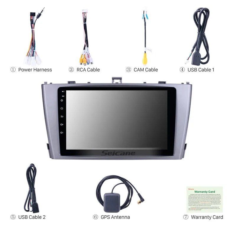 Автомобильный мультимедийный плеер Clearance Seicane 2din GPS навигация 9 " Android 8 1 для Toyota