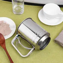 Ручной шейкер для муки, инструмент для выпечки, сито из нержавеющей стали, чашка для сахарной глазури, инструменты для выпечки кондитерских изделий, кухонные аксессуары для поставщиков