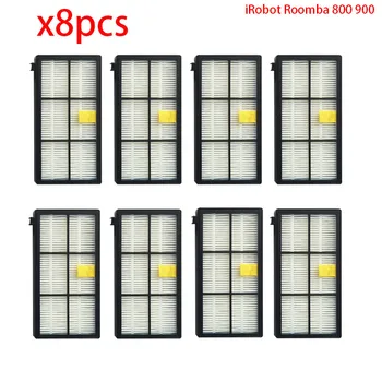 

8Pcs High quility HEPA brush Filter Replacement for iRobot Roomba 800 900 Series 870 880 980 Vacuum Cleaner parts accessories