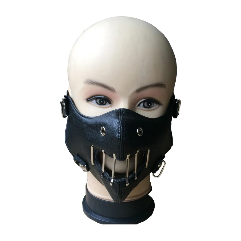 

Horror Hannibal Lecter Mask Movie The Silence Of The Lambs Mask Halloween Cosplay Dancing Party Props Half Face Steampunk Mask