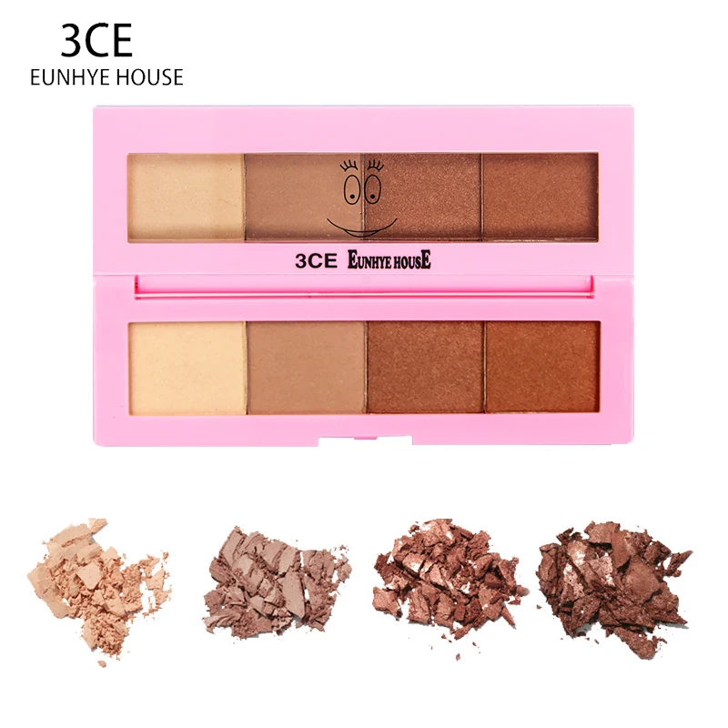 

3CE EUNHYE HOUSE Brand Hot 4 Colors Eye Shadow Matte Natural Shimmer Eyes Make-up Beauty tools Makeup Palette Eye Shadow