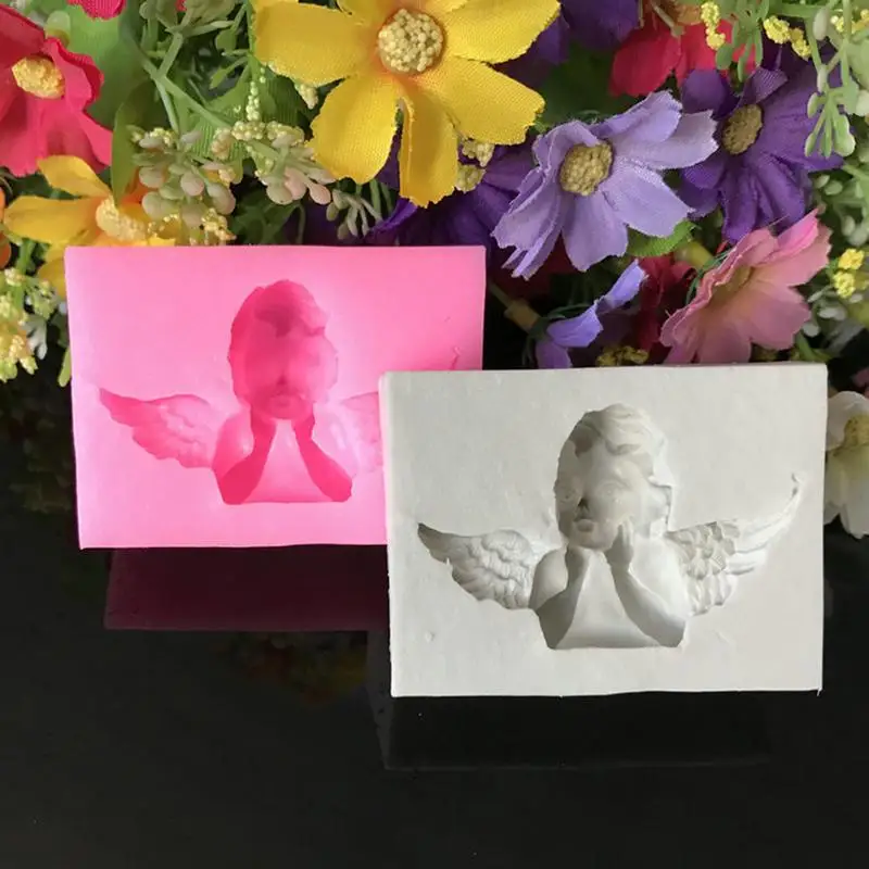 3D мультяшный ангел аксессуары для рукоделия штукатурная форма сделай сам