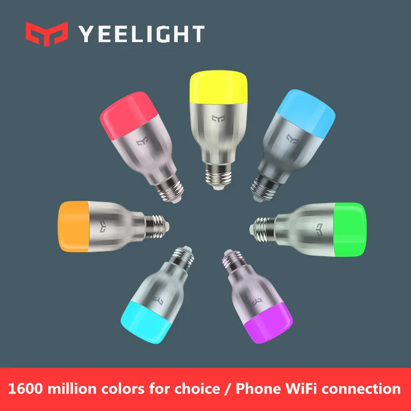 Ночной Светильник Xiaomi Yeelight e27 9 Вт 600 люменов умная лампа Wifi Пульт дистанционного управления Красочный светодиодный ночник для Xiaomi умный дом