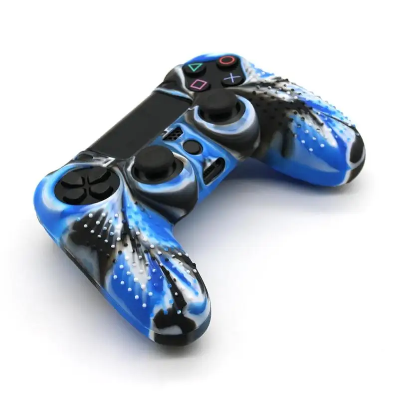 Камуфляж нескользящий Силиконовый чехол для PS4 Pro тонкий контроллер|Геймпады| |