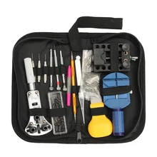 144 Pcs Watch Repair Kit Portable Professional Durable Watch Maintance Kits Watch Case Opener Spring Bar Tool Set with Carrying updated deluxe suction case opener set watch case opener set with 8 dies and handle