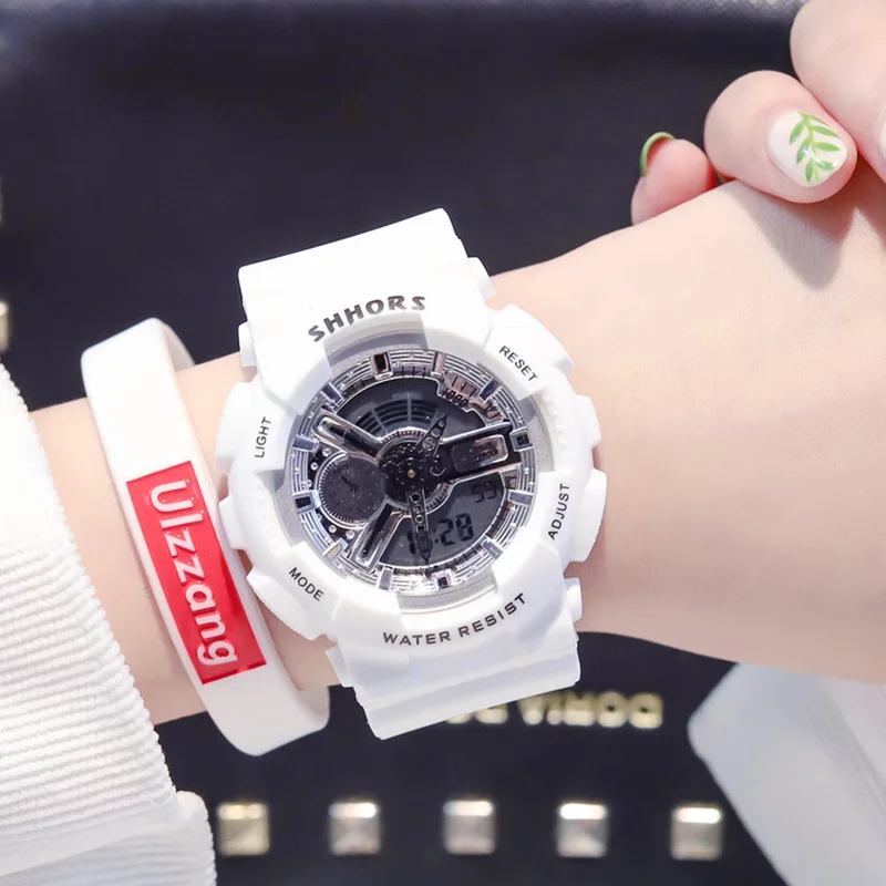 Relogio Feminino женские светодиодные цифровые спортивные часы ins студенческие