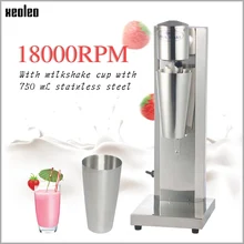 Xeoleo Commercial Milk Shake Machine Stainless Steel Milk Shake Bubble Tea Machine 30cup/hr Milk Mixer Foam best price stainless steel milkshake mixer blender automatic milk shake making machine zf