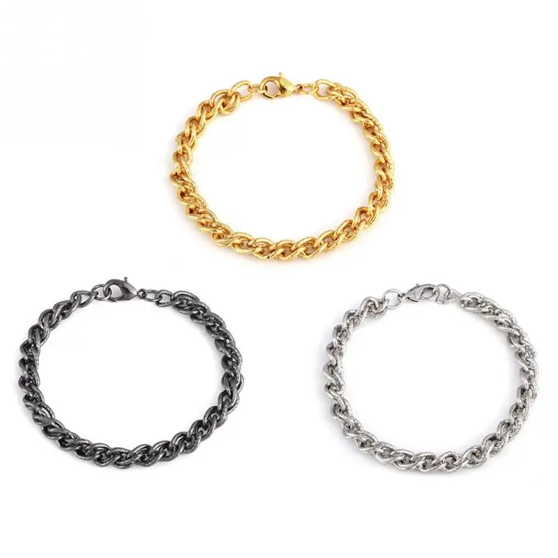 

High Quality Bangles Iced Out Hip Hop Bracelet Men Fashion Bracelet Men's Luxury Simulated Bling Rhinestones Fashion Bangles
