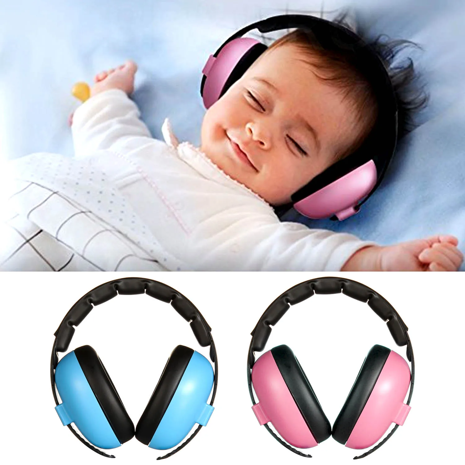 

Safety Adjustable Baby Ear Hearing Protection Earmuffs Noise Cancelling HeadPhones Ear Muffs Noise Reducing Defenders Headset