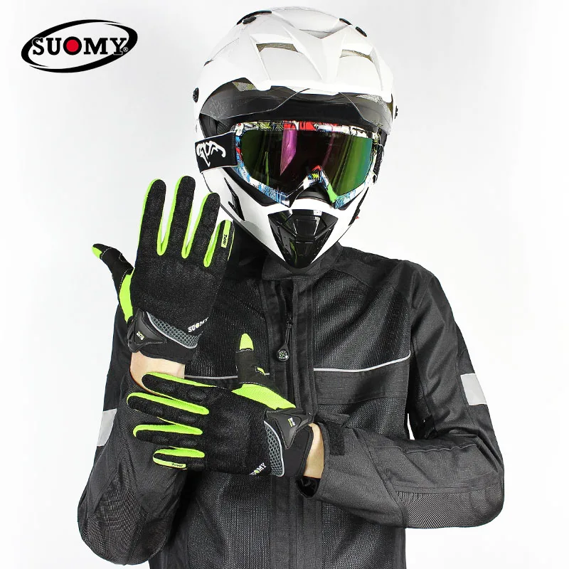 Перчатки с сенсорным экраном дышащие носимые гоночные перчатки Guantes Moto Luvas Motocicleta