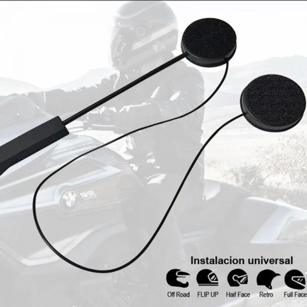 Беспроводной Мото шлем Bluetooth наушники гарнитура переговорное устройство для мотоциклетного шлема для верховой езды, гарнитура громкой связи, наушники с микрофон с гибким штативом