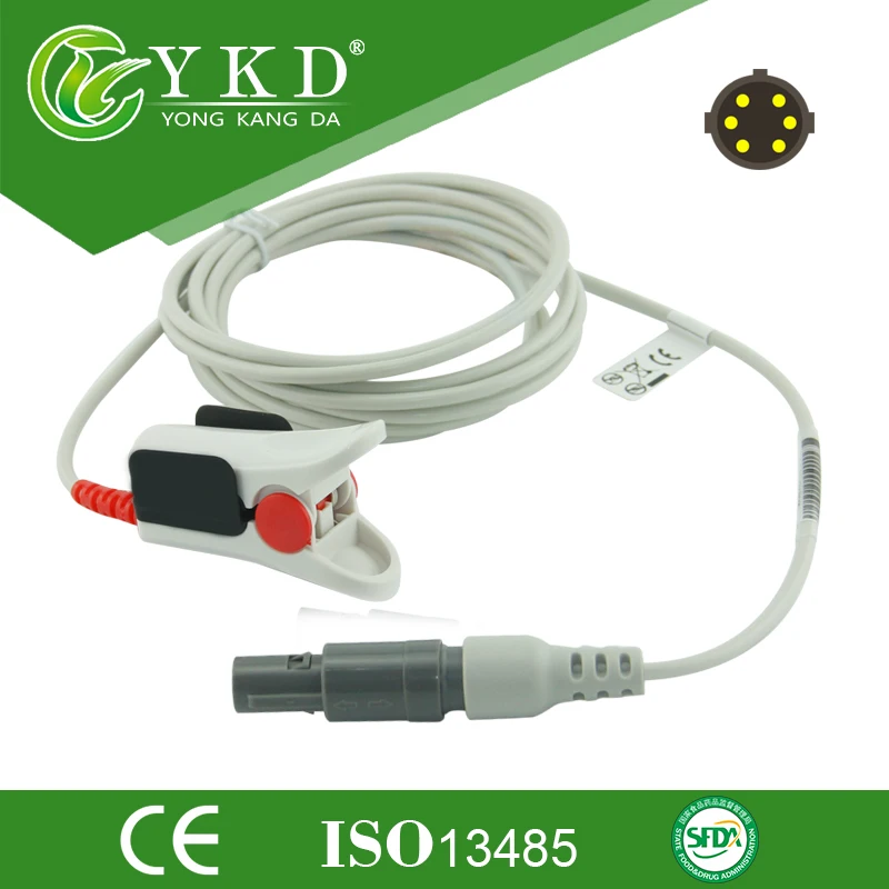 

Free Shipping COMEN(Digital)Direct Resuable Adult Finger Clip SpO2 Sensor 6Pin