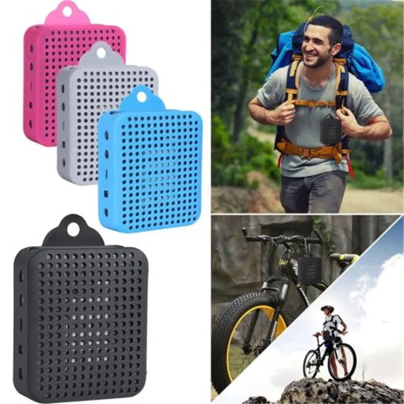 

Silicone Protective Skin Case Cover Carabiner for JBL GO 2 Bluetooth Speaker portable travel storage boxes