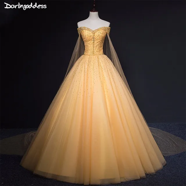 Gold Sweet 16 Dresses