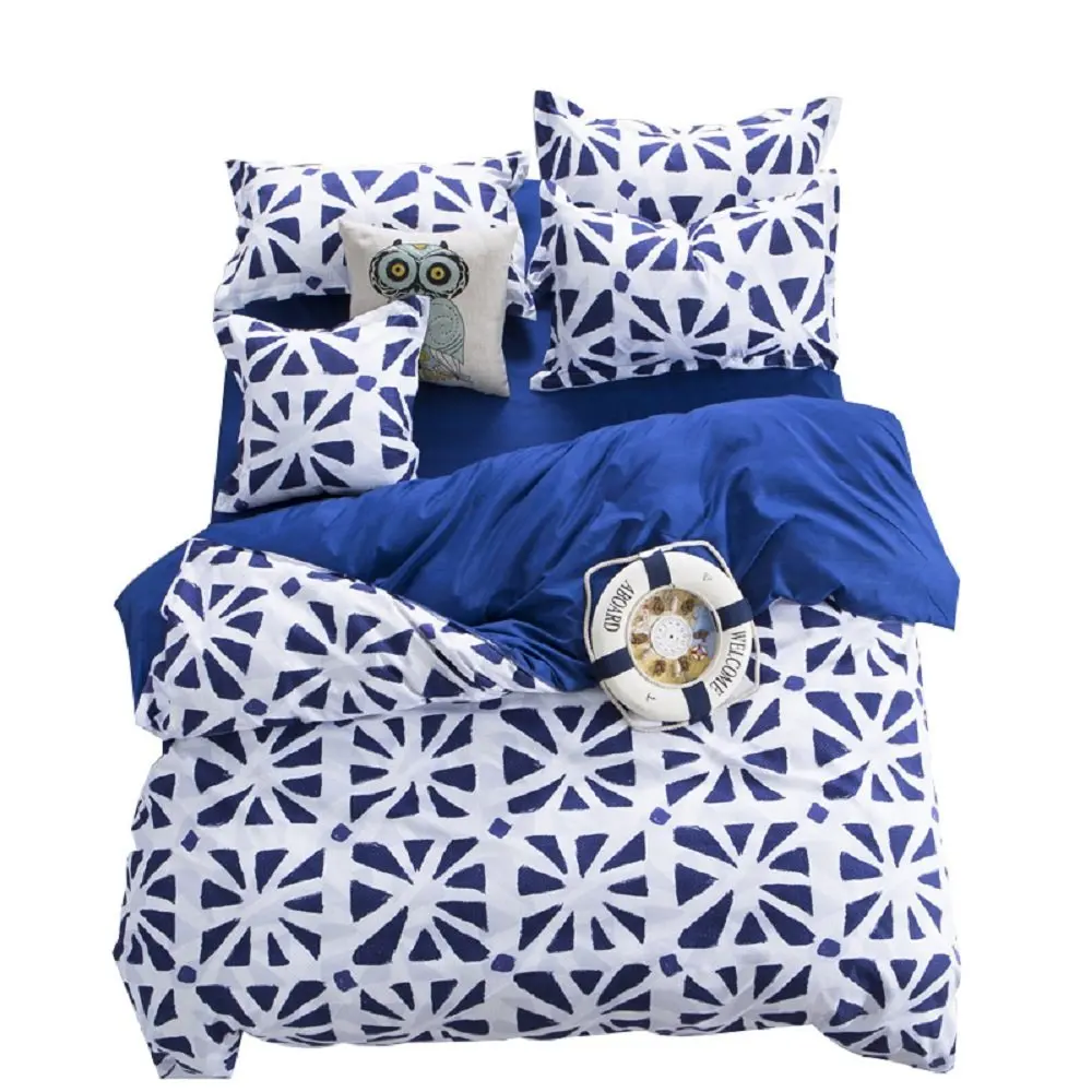 

WINLIFE 3Pcs British Bed Set Lightweight Microfiber Duvet Cover Set with 2 Pillow Shams Boys Bedding Set Men's Bedding